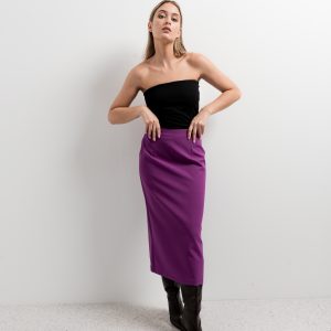 FALDA MIDI ABERTURA TRASERA