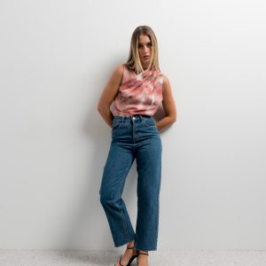 BLUSA CRUZADA ESTAMPADA