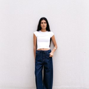 PANTALON FLUIDO EFECTO DENIM