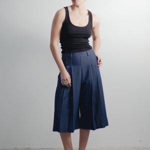 BERMUDA FLUIDA EFECTO DENIM